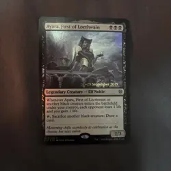 Ayara, First of Locthwain (Pre-release Foil)[ Throne Of Eldraine] Magic MTG - Image 1