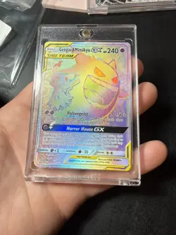 2019 Team Up Gengar & Mimikyu GX Rainbow Secret Rare HR #186/181 - Image 1