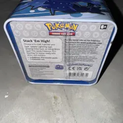 2022 Pokemon Stacking Tin Open WATER TYPE - Factory Sealed - Image 4