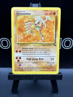Hitmonlee 22/62 Fossil Regular Rare 1999 WOTC Pokemon TCG NM - Image 2