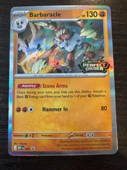 Barbaracle MEP 065 Perfect Order Pre-Release Stamped Promo - Pokemon TCG - Image 1
