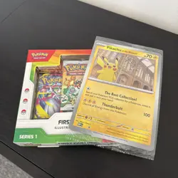 Pokemon First Partner Illustration Collection Series 1 & Pikachu at the Museum - Image 1