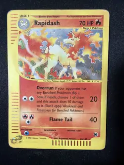 Rapidash 026/165 Expedition Base Set Holo Rare Pokemon TCG Nintendo - Image 1