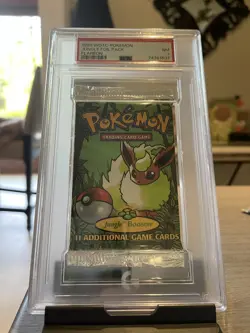 1999 WOTC Pokemon Sealed Jungle Foil Pack - Flareon PSA 7 NM - Image 1