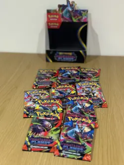 Set of 10 Pokemon Mega Evolution Phantasmal Flames sleeved booster packs - Image 1