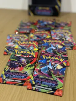 Set of 10 Pokemon Mega Evolution Phantasmal Flames sleeved booster packs - Image 3