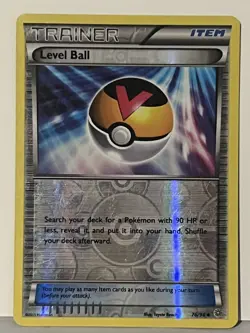 Level Ball Reverse Holo 76/98 XY - Ancient Origins LP Pokemon Fast Ship - Image 1