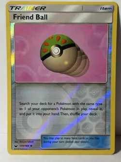 Friend Ball Reverse Holo 131/168 SM Celestial Storm NM Pokemon Fast Ship - Image 1