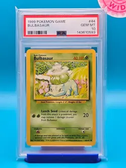 PSA 10 - 1999 POKEMON GAME 44 BULBASAUR - Image 1