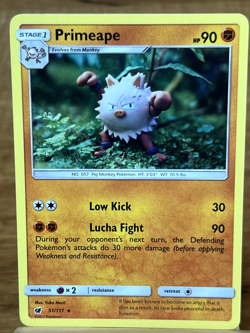 Pokemon TCG Primeape 51/111 Crimson Invasion Rare - Image 1