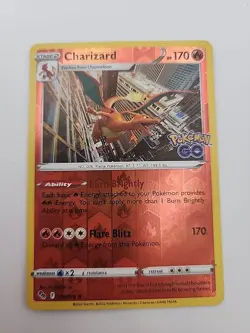 Charizard 010/078 Holo Rare Pokemon GO Pokemon Reverse Holo Near Mint - Image 1
