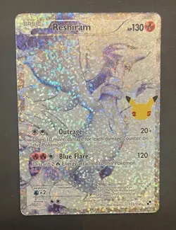 Pokemon Reshiram 113/114 Celebrations Classic Collection Holo NM - Image 1
