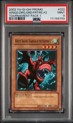2002 Yu-Gi-Oh! Winged Dragon Guardian #2 Tournament Pack 1 TP1 Common PSA 9 - Image 1