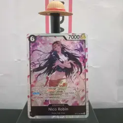 One Piece OP12-087 Nico Robin Super Rare English Trading Card Legacy Master TCG - Image 1