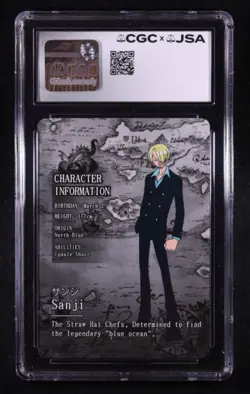 One Piece Signed Taz Skylar Sanji Trading Card Skypiea R 046 OP KDAI01 - Image 2