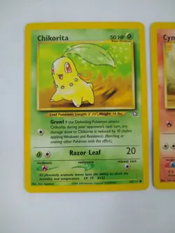 Pokemon Gen 2 Starters - Chikorita Cyndaquil Totodile - Exact Cards! - Image 2