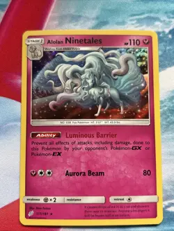 Alolan Ninetales 111/181 Holo Rare Team Up Pokemon NM Card - Image 1