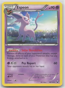 Pokemon Card Espeon Rare Dark Explorers 48/108 - Image 1