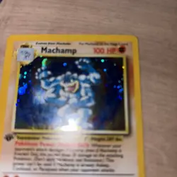 Machamp 8/102 LP 1st Edition Base Set Holo Rare Pokemon TCG Card 1999 Cosmic - Image 4