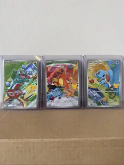 Pokemon TCG First Partner Illustration Collection Series 1 Kanto GEN 1 3x Cards - Image 1