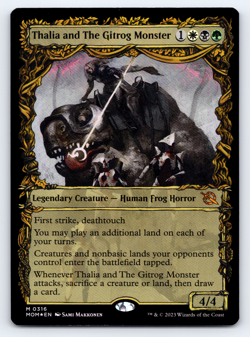 Thalia and The Gitrog Monster FOIL Showcase - March of the Machine - MTG - Image 1