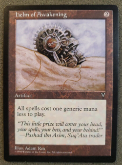 Helm of Awakening Visions UN-PLAYED Artifact MAGIC GATHERING CARD (DS3D1PS).... - Image 1