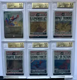 RARE - MTG Secret Lair Spiderman- FOIL - full set all GEM MINT BGS 9.5 - POP 1 - Image 1