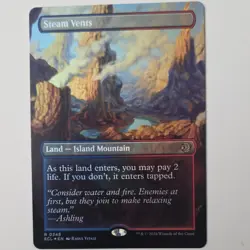 Steam Vents (Borderless) FOIL - Lorwyn Eclipsed (ECL) Lorwyn Eclipsed - Image 1