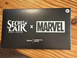 Magic The Gathering Secret Lair X Marvel Storm Rainbow Foil *SEALED* *SHIPS NOW* - Image 1