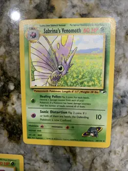 SABRINA’S VENOMOTH Gym Heroes 34/132 Rare Pokemon Card TCG Near Mint - Image 1