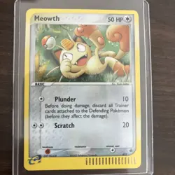 Meowth 013 Holo Rare Nintendo Black Star Promo Pokemon Card - Image 1