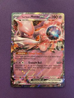 Pokemon Destined Rivals - Team Rocket’s Mewtwo EX 081/182 - Near Mint Holofoil - Image 1