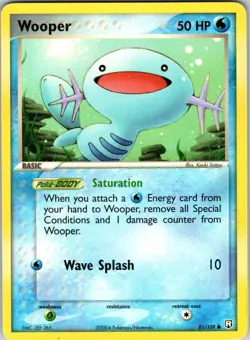 Wooper 81/109 Team Rocket Returns Pokemon TCG LP Normal - Image 1