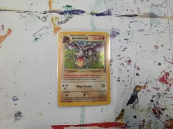 Pokemon TCG Aerodactyl Fossil 1/62 Holo NM/LP - Image 1