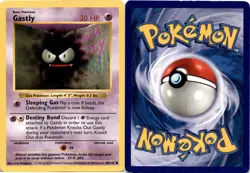 1999 Pokemon, Base Set Shadowless, #50/102 Gastly, Common (b) - Image 1