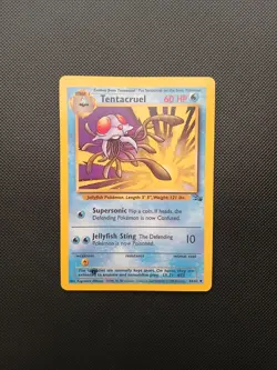 Pokemon TCG Tentacruel 44/62 Fossil 1st Edition misprint - Image 1