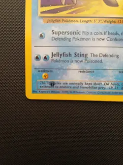 Pokemon TCG Tentacruel 44/62 Fossil 1st Edition misprint - Image 3