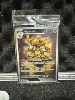 Pokemon MEP 009 - Black Star Promo Alakazam Full Art - Sealed - Image 1