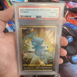 PSA 10 Mew 025/025 Pokemon Celebrations Full Art Holo 2021 - Image 1