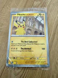 Pokemon TCG: Pikachu at the Museum x Natural History Museum Jumbo Promo SEALED - Image 1