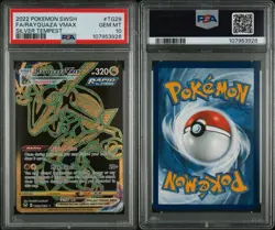 PSA 10 - Pokemon Sword & Shield Silver Tempest #TG29 - Rayquaza VMAX – Full Art - Image 3