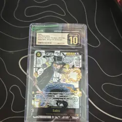 Sabo One Piece CCG Premium Booster OP04-083 Super Rare Manga Alt Art CGC 10 - Image 1
