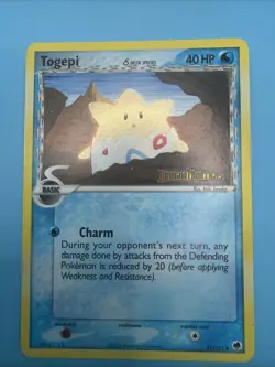 Pokemon Card - Togepi Dragon Frontiers 41/101 Uncommon Holo Stamped - Image 1