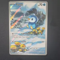 Pokemon Piplup 098/094 Illustration Rare Holo Me02 Phantasmal Flames Card - Image 1