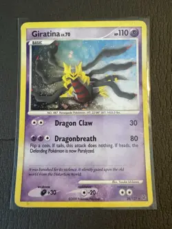 2009 Giratina Lv. 70 28/127 - Platinum Exclusive Cosmos Holo Rare Pokemon Card - Image 1