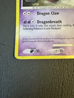 2009 Giratina Lv. 70 28/127 - Platinum Exclusive Cosmos Holo Rare Pokemon Card - Image 4