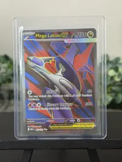 Pokemon TCG Mega Latias EX Full Art Ultra Rare Card 163/132 Mega Evolution - Image 1