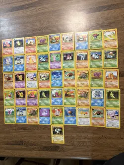 Pokemon TCG Base Set Rare Card Lot Of 46 - Image 1