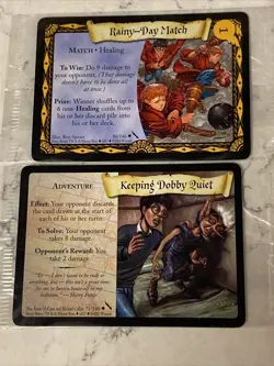 Set of 3 New Sealed Harry Potter TCG Promo Cards Swelling Rainy-Day Dobby Rare - Image 3