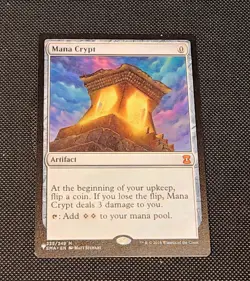 Mana Crypt Magic the Gathering Non-Foil Card 225/249 Artifact Mythic - Image 1